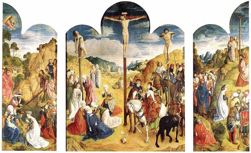 Hugo van der Goes Calvary Triptych oil painting picture